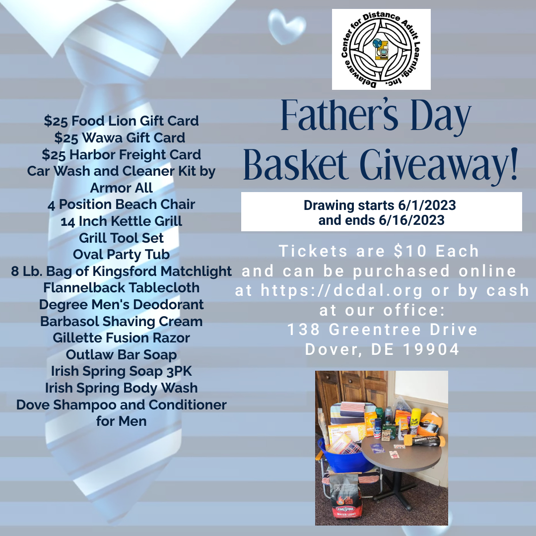 Father’s Day Basket Raffle Tickets – Delaware Center for Distance Adult ...